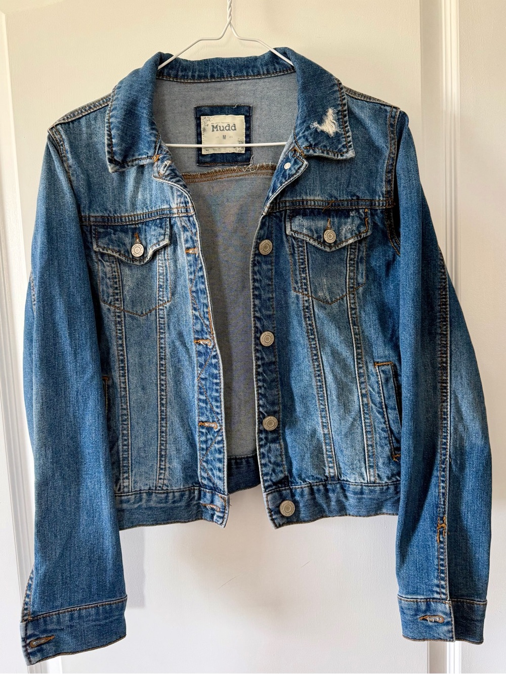 Mudd Distressed Blue Denim Jacket